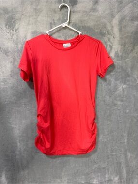 Columbia salmon striped Performance Crew Neck Tee - Small